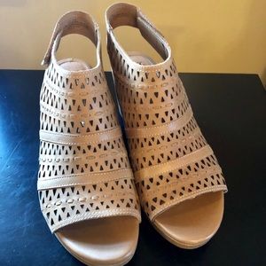 Sofft Ophia Leather Sandal, New Caramel